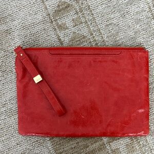 Hobo Leather Clutch - Burnt Orange